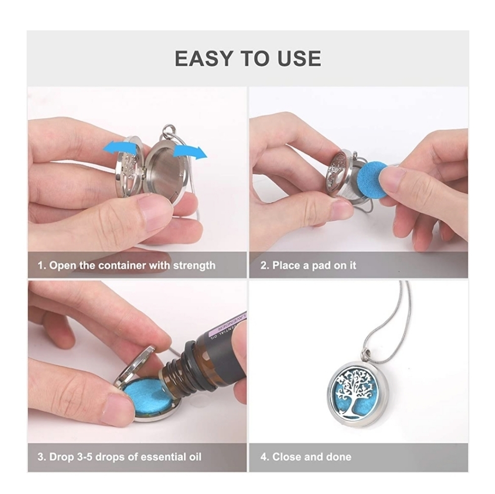 Faurora Essential Oil Diffuser Necklace - image 4